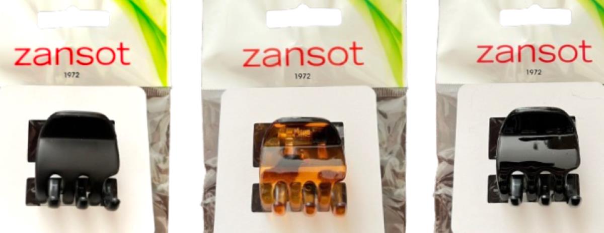 Zansot Sponka na vlasy Tress Classic Medium 3,5 cm, 3 ks lesklá + matná + želva