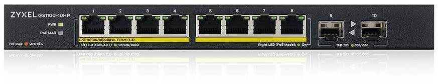 Zyxel GS1100-10HP-EU0102F gigabitový switch s 10 porty
