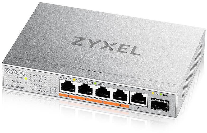 Zyxel XMG-105HP switch s 5 porty a PoE