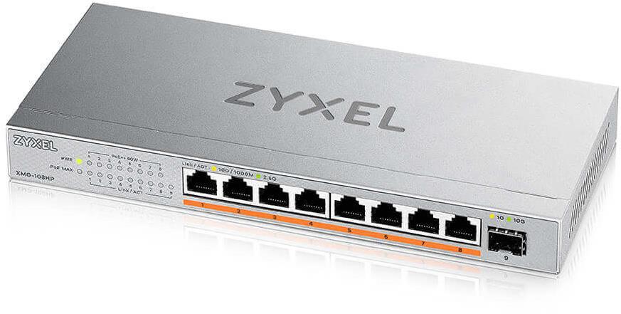 Zyxel XMG-108HP - gigabitový switch s 8 porty