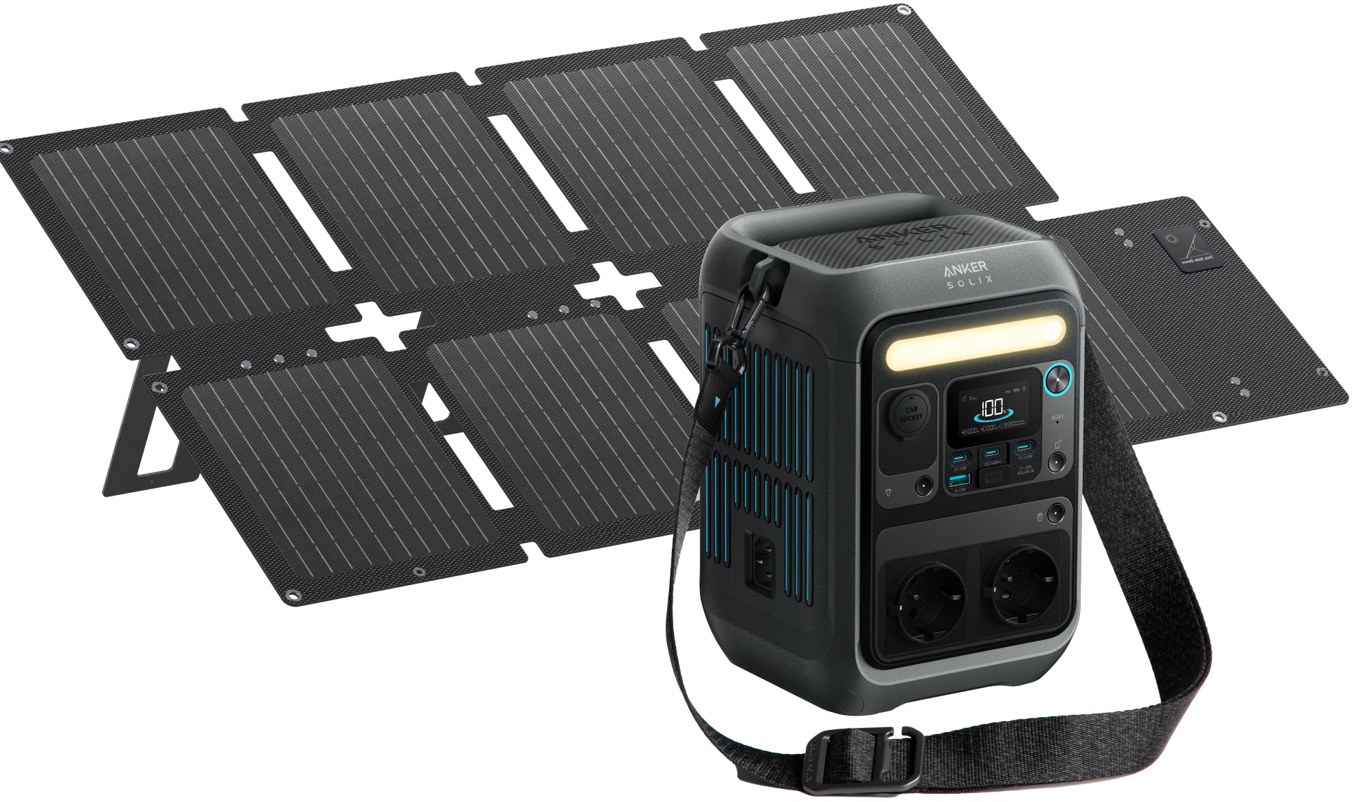 Anker SOLIX C300X + PS60 Portable Solar Panel