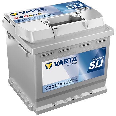 VARTA BLUE Dynamic 52Ah, 12V, C22