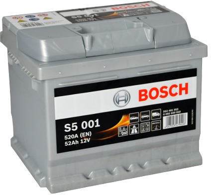 BOSCH S5 001, 52Ah, 12V (0 092 S50 010)
