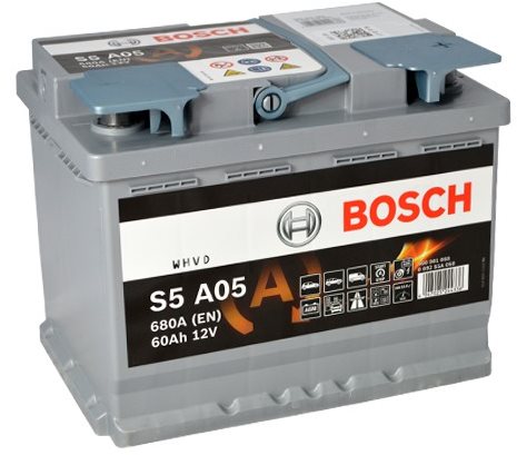BOSCH S5A 050, 60Ah, 12V, AGM