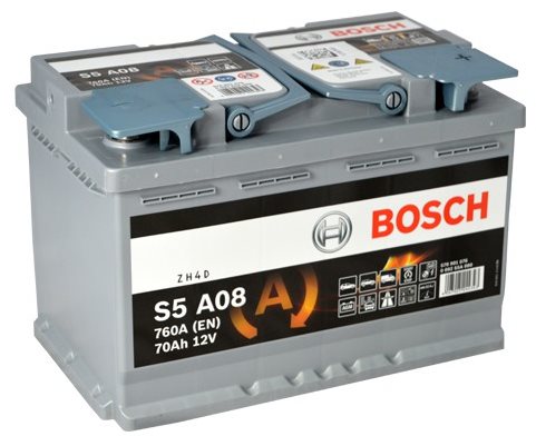 BOSCH S5A 080, 70Ah, 12V, AGM