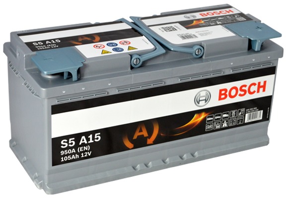 BOSCH S5A 150, 105Ah, 12V, AGM