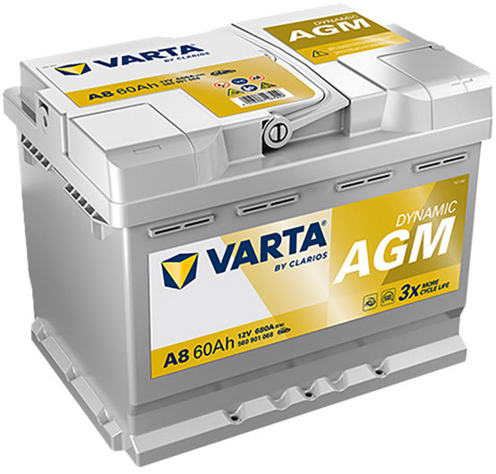 VARTA Silver Dynamic AGM 60Ah, 12V, D52, AGM