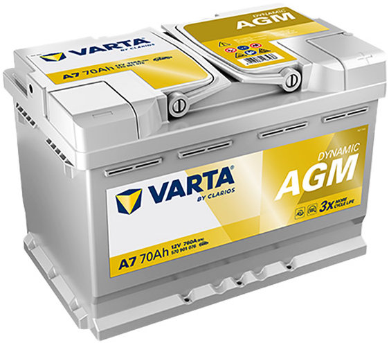 VARTA Silver Dynamic AGM 70Ah, 12V, E39, AGM