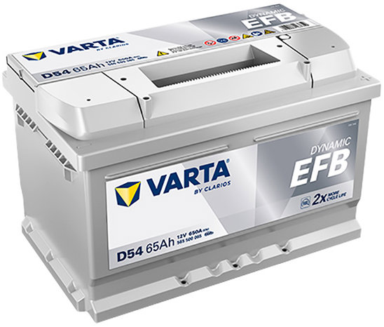 VARTA Blue Dynamic EFB 65Ah, 12V, D54