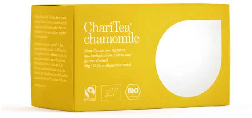 ChariTea Chamomile, heřmánkový, BIO 20 × 2 g