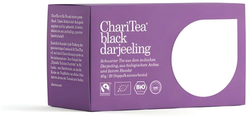 ChariTea Darjeeling , černý, BIO 20 × 2 g