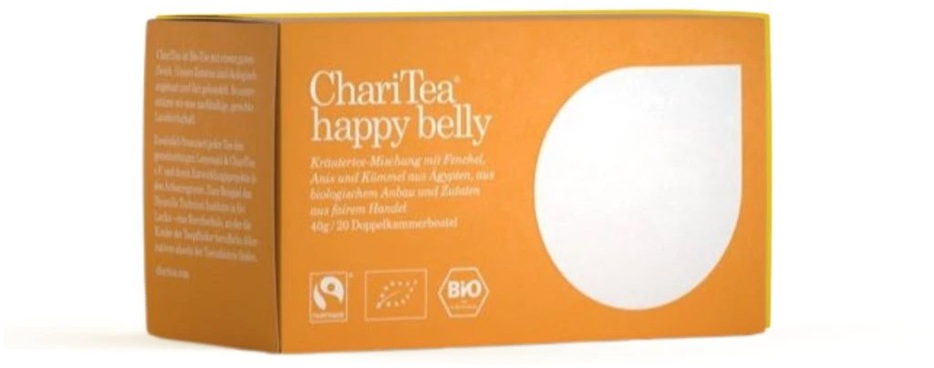 ChariTea Happy Belly, bylinný BIO 20 × 2 g