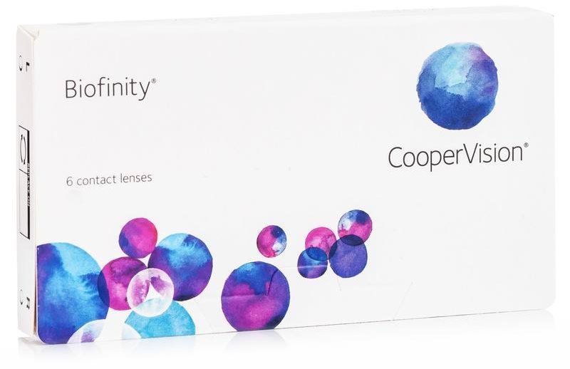 Biofinity (6 čoček) dioptrie: -1.00, zakřivení: 8.60