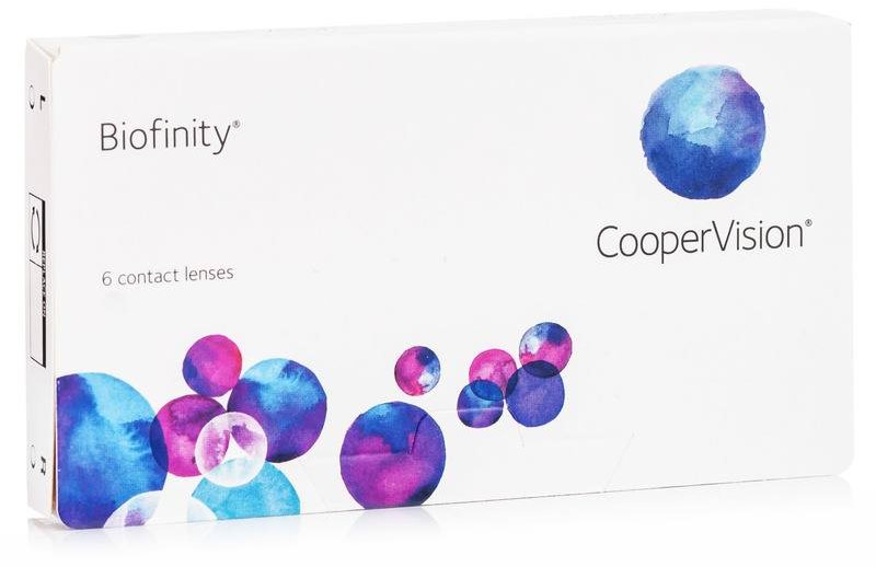 Biofinity (6 čoček) dioptrie: -4.75, zakřivení: 8.60