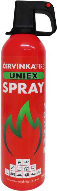 Hasicí sprej UNIEX 750ml hašení lithiových baterií