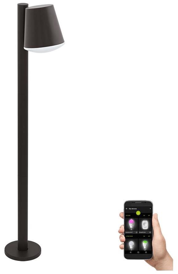 Eglo - LED RGB Stmívatelná venkovní lampa CALDIERO-C 1xE27/9W/230V antracit IP44