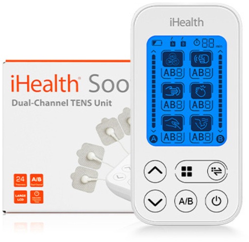 iHealth Soothe TENS duální elektrostimulátor s příslušenstvím