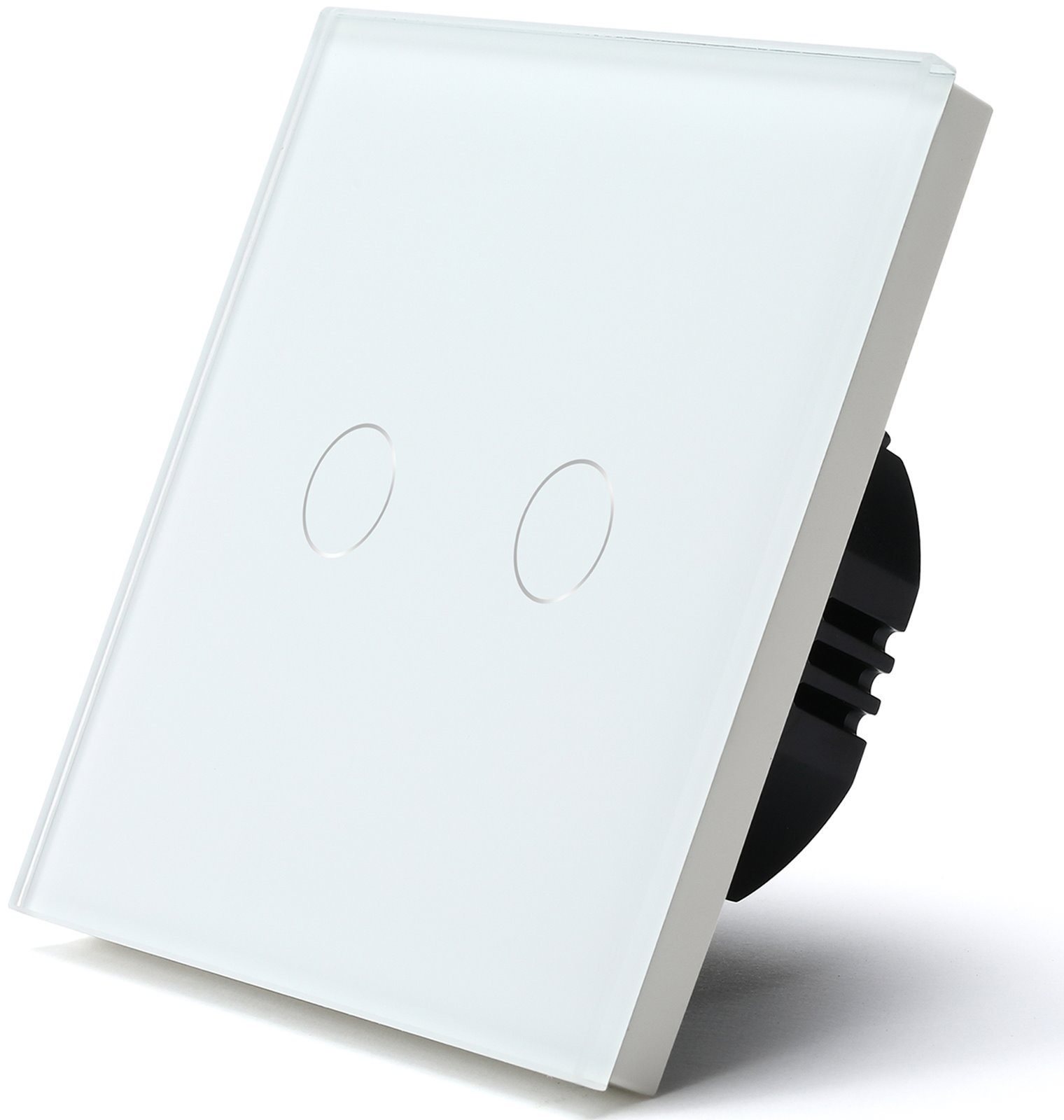 iQtech Millennium, WiFi 2x NoN vypínač Smartlife, bílý