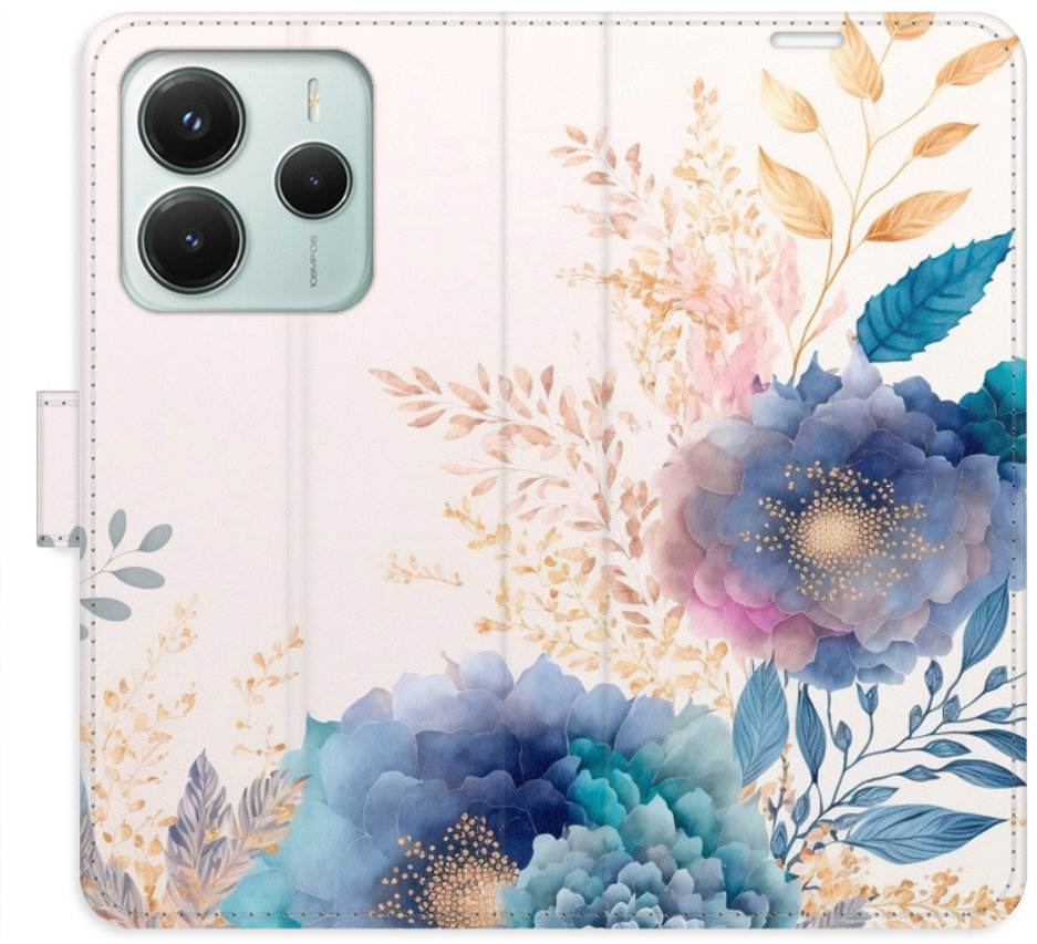 iSaprio Flip pouzdro Ornamental Flowers 03 pro Xiaomi Redmi Note 14 5G