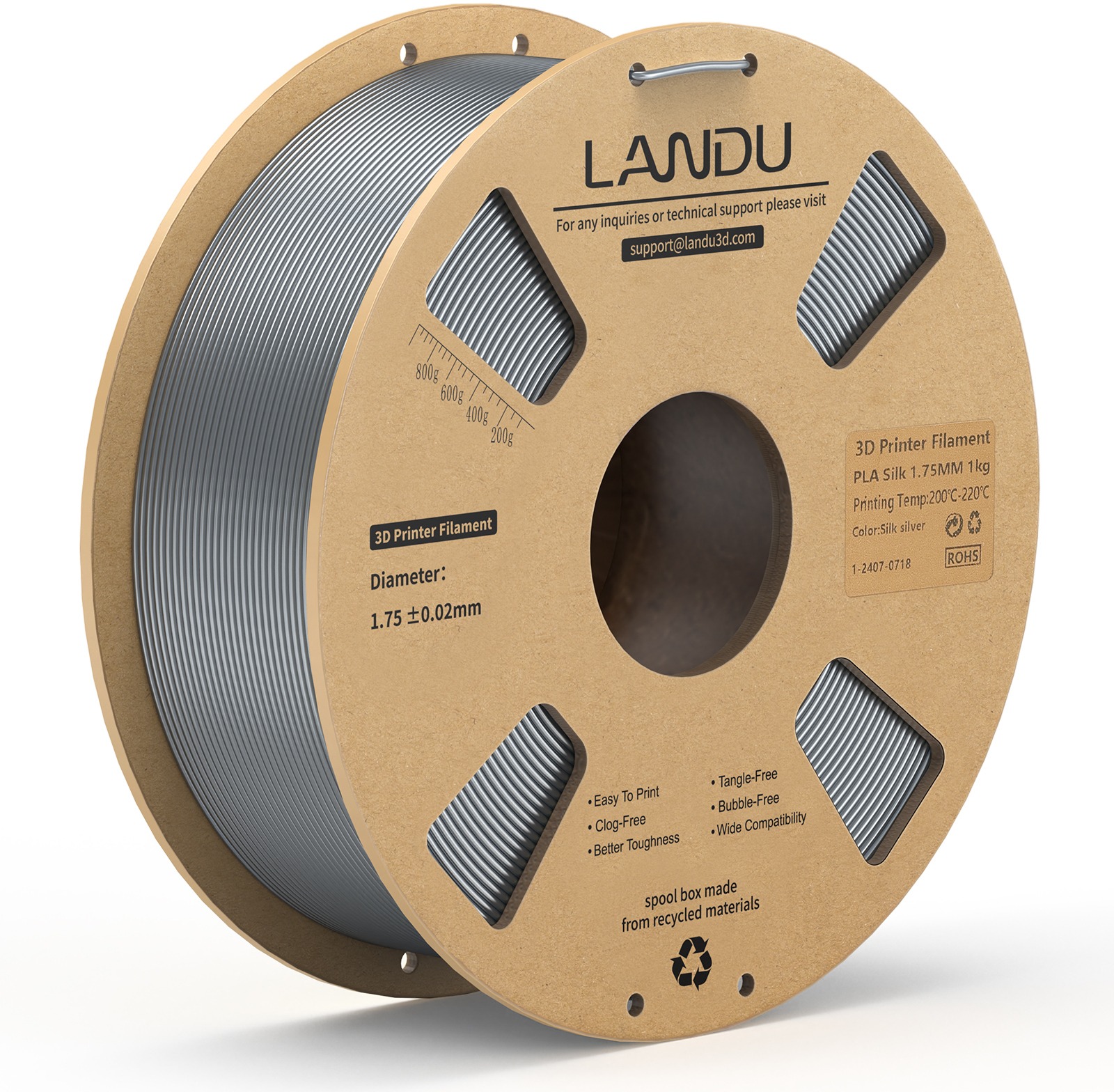 Landu PLA Silk Silver 1kg