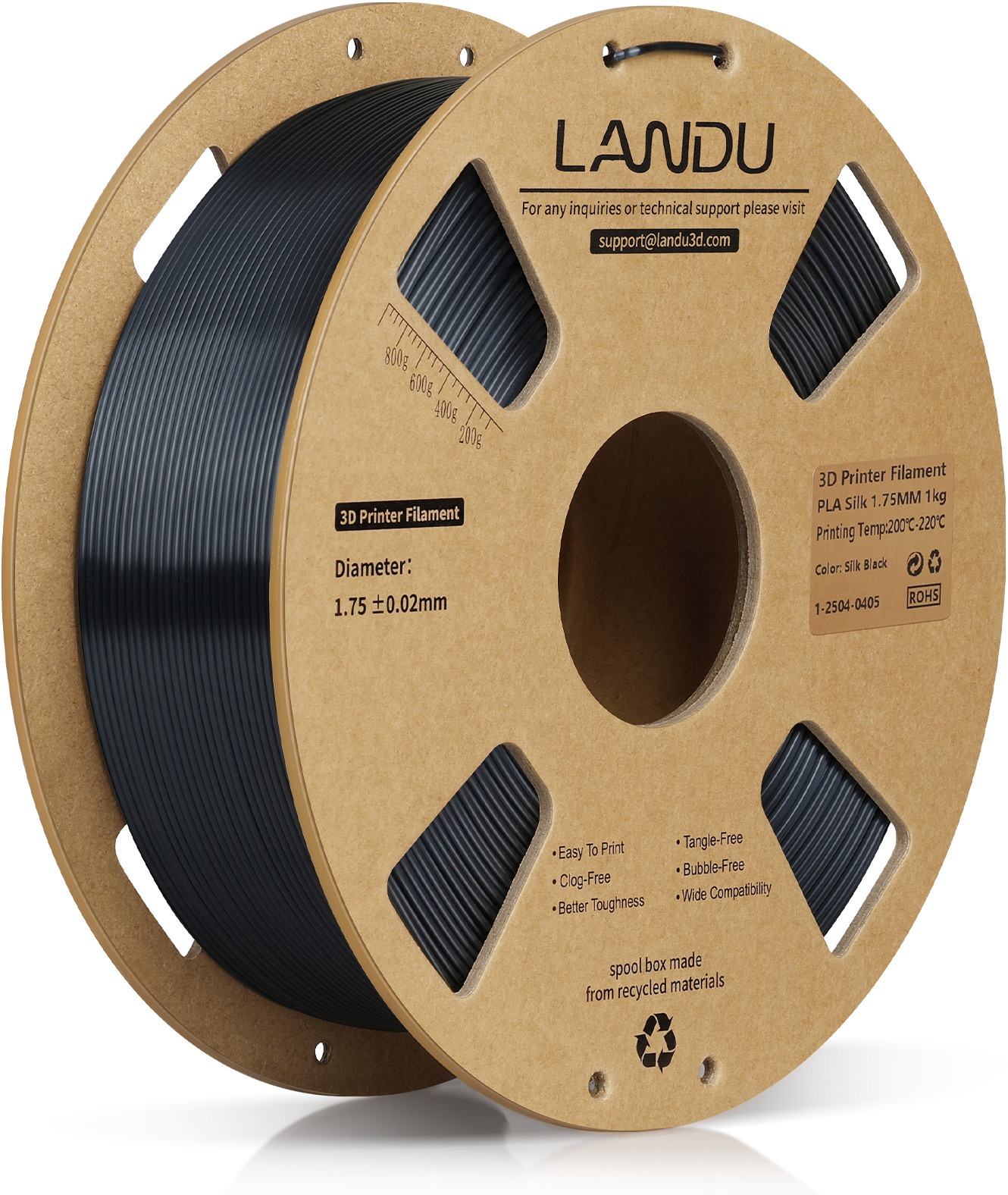 Landu PLA Silk Black 1kg