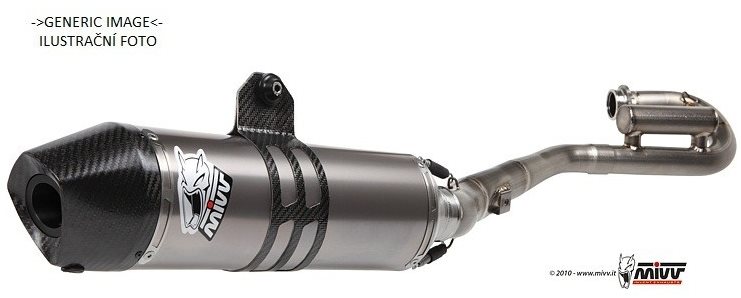 MIVV Výfuk kompletní 1x1 OVAL Titan