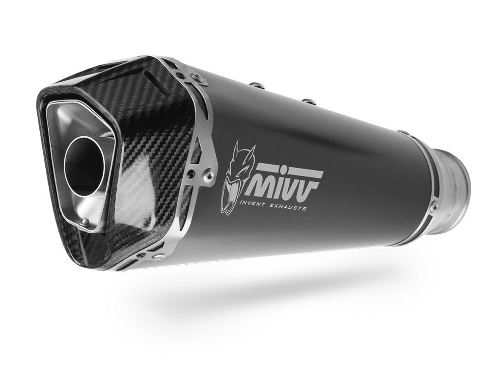 Mivv Delta Race Stainless Steel / Carbon cap pro Kymco AK550 (2017 >)