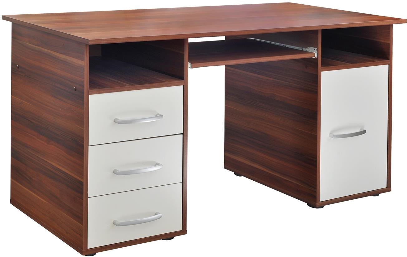 Psací stůl IDEA 60194 v ořech/bílém provedení