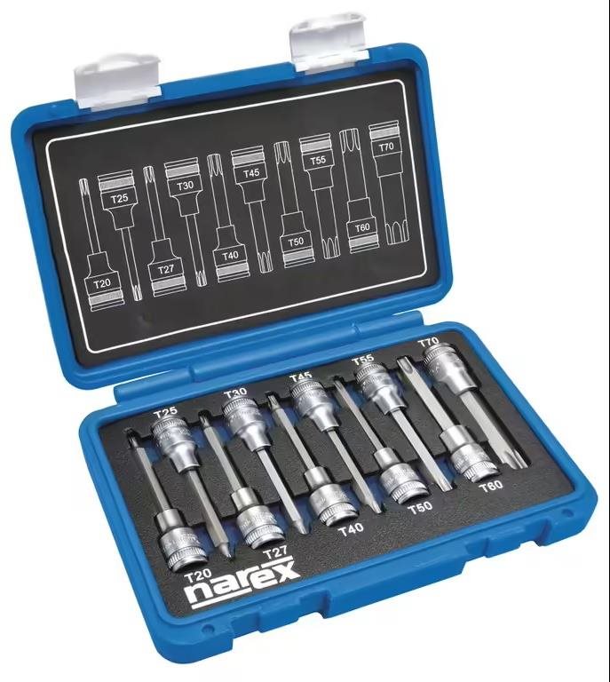 NAREX 443000962 Sada hlavic 1/2" zástrčných TORX