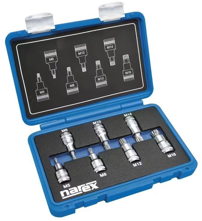 NAREX 443000959 Sada hlavic 1/2" zástrčných XZN