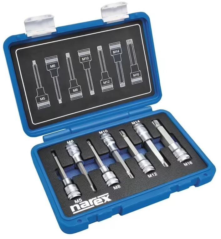 NAREX 443000960 Sada hlavic 1/2" zástrčných XZN