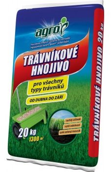 Roztržený obal - Trávníkové hnojivo AGRO Trávníkové hnojivo (více než 50% bezvadného obsahu)