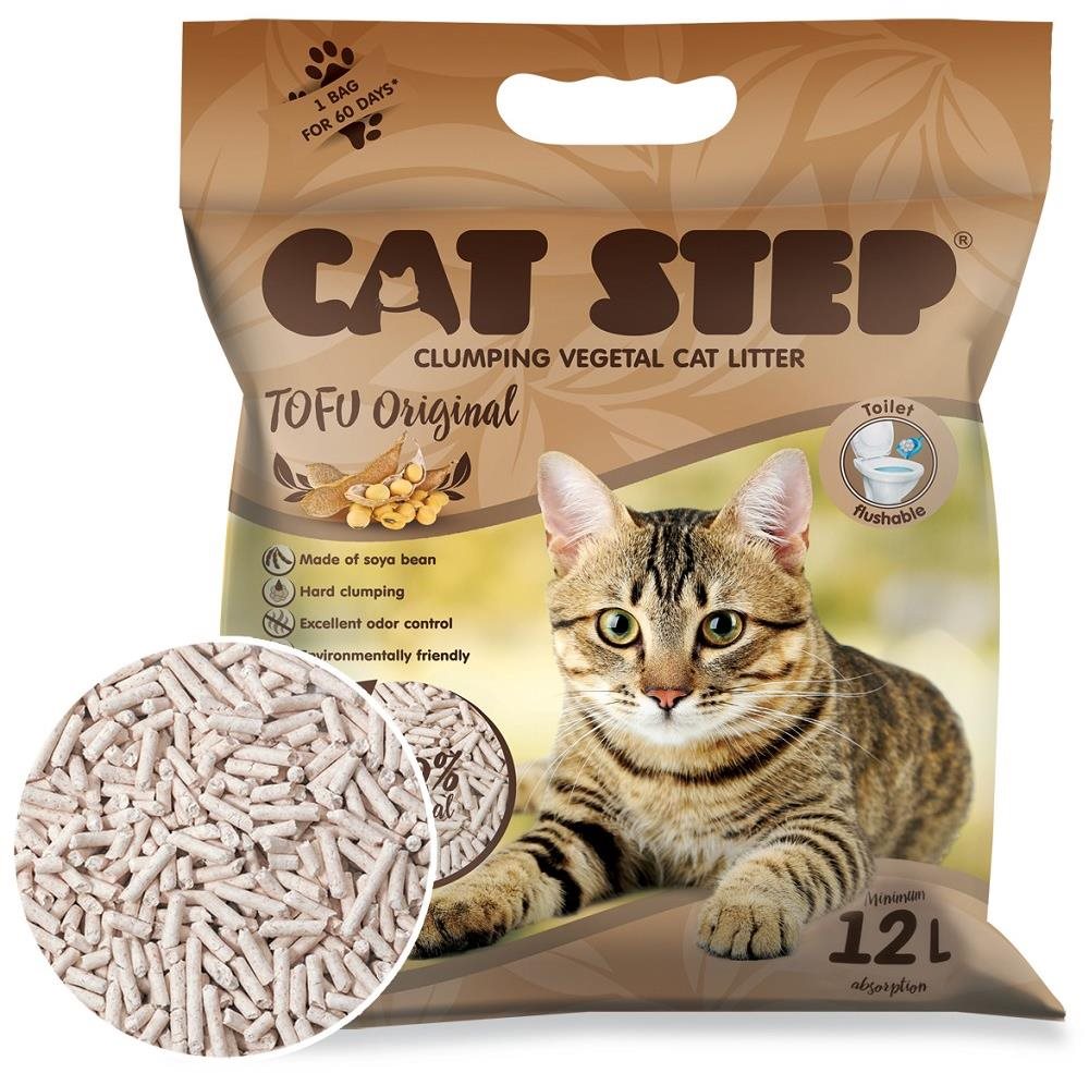 Roztržený obal - Stelivo pro kočky Cat Step Tofu Original