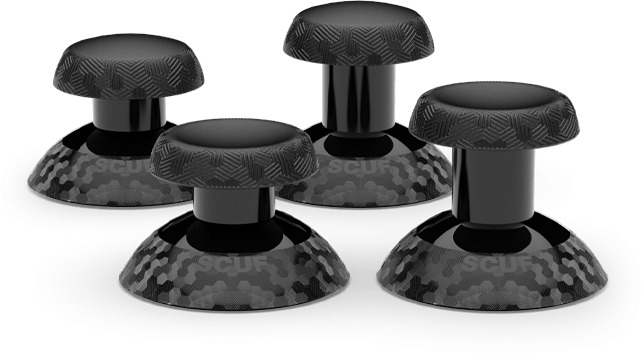SCUF - Instinct Thumbstick 4 pack (Short/Long Concave and Domed) - Black
