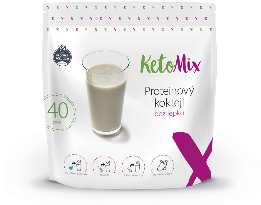 KetoMix Proteinový koktejl 1200 g, 40 porcí