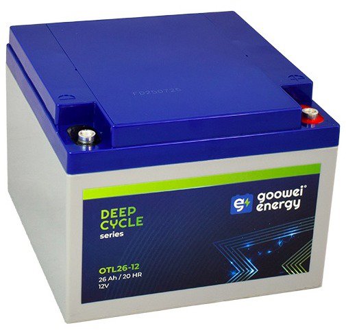 GOOWEI ENERGY OTL26-12, baterie 12V, 26Ah, DEEP CYCLE