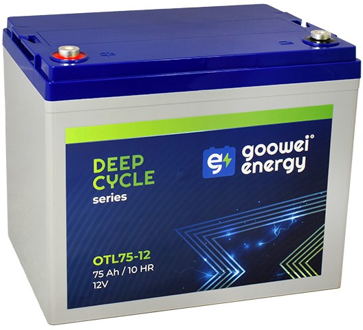 GOOWEI ENERGY OTL75-12, baterie 12V, 75Ah, DEEP CYCLE