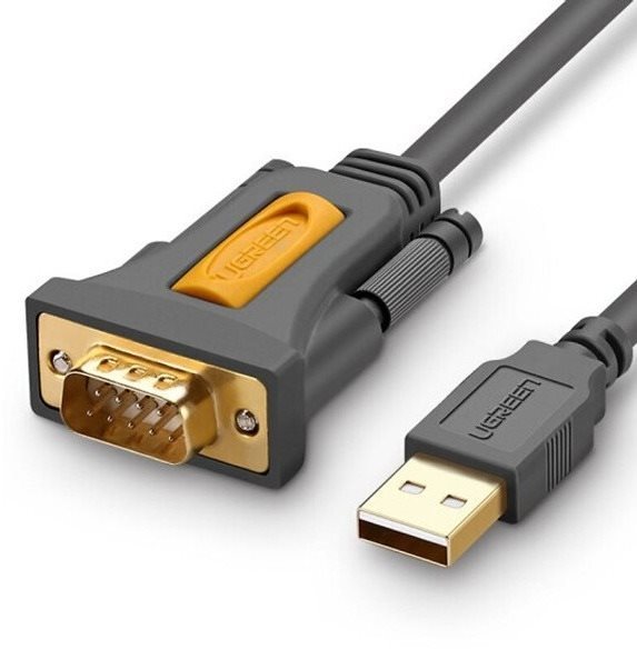 UGREEN USB 2.0 to RS-232 COM Port DB9 (M) Adapter Cable Black 1.5m