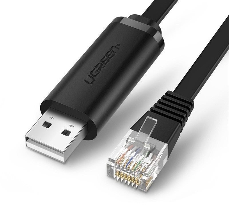 UGREEN USB To RJ-45 Console Cable Black 1.5m
