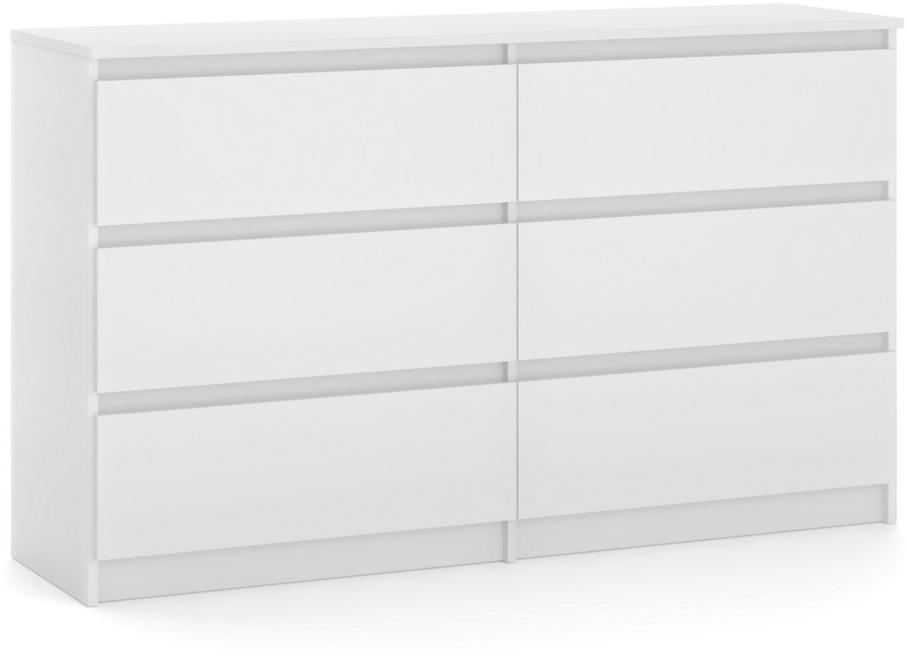 Komoda Simple bílá matná 6S 120