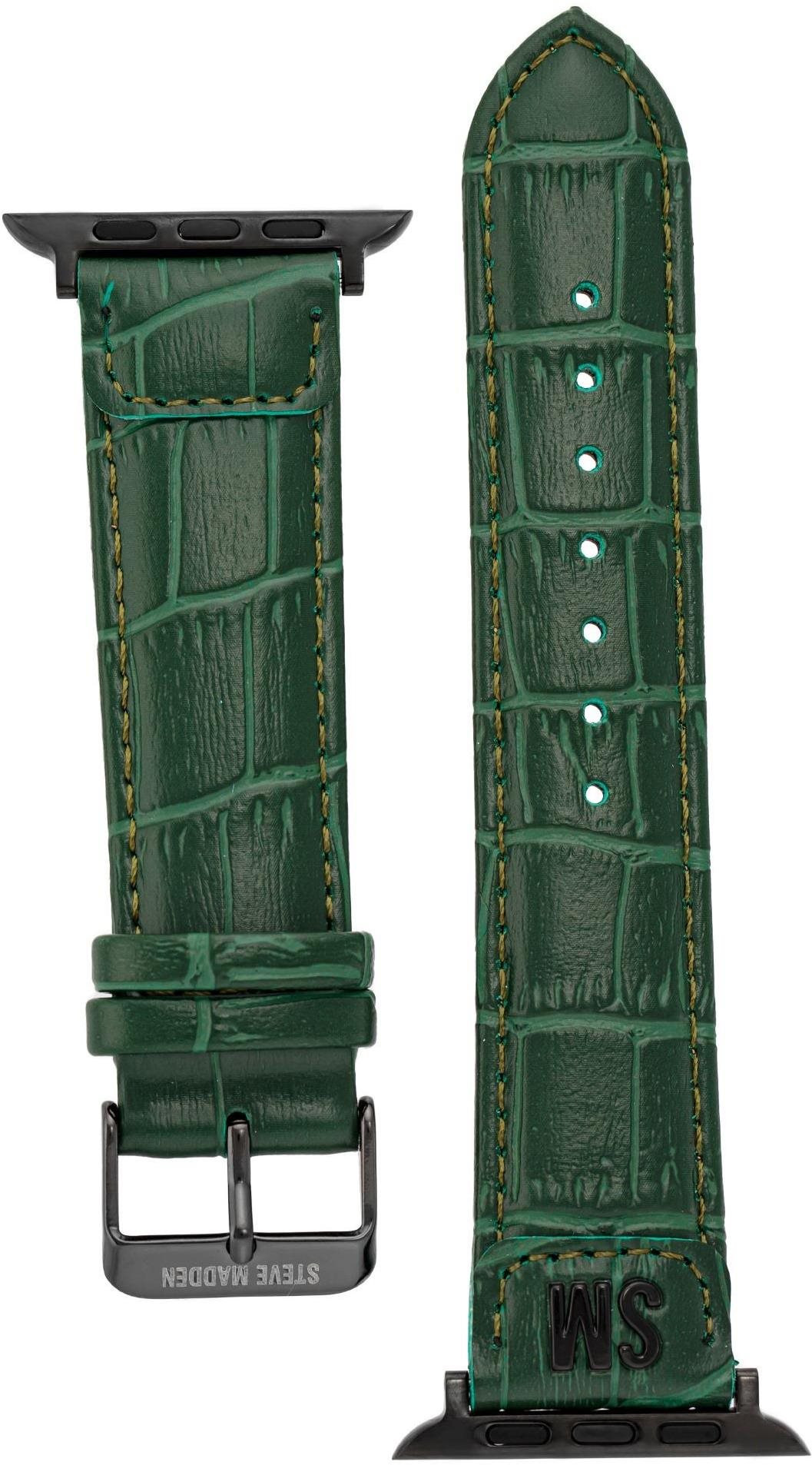 Steve Madden Řemínek krokodýli vzor pro Apple Watch 38/40/41 mm zelený