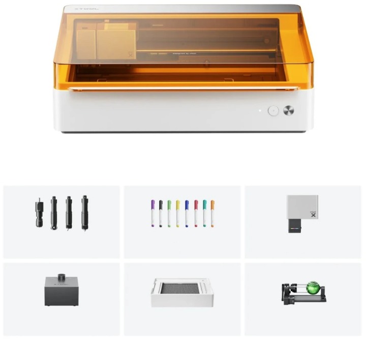 xTool M1 Ultra, 20W 4-in-1 Deluxe Kit V1.0-W